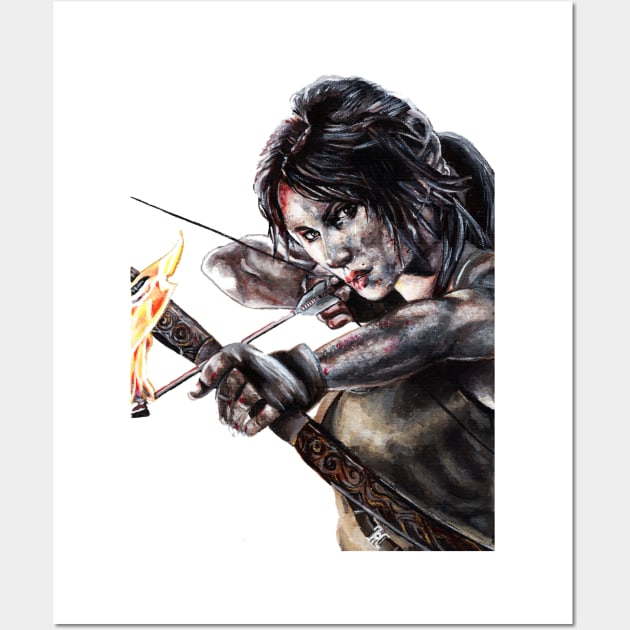 Lara Croft (Tomb raider) Wall Art by Mercmichelle